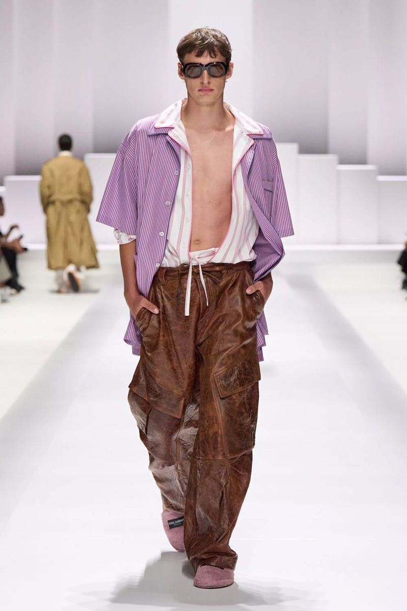 » Dolce & Gabbana Spring 2026 Introduces the Pyjama Boys Dolce Gabbana Spring Summer 2026 049