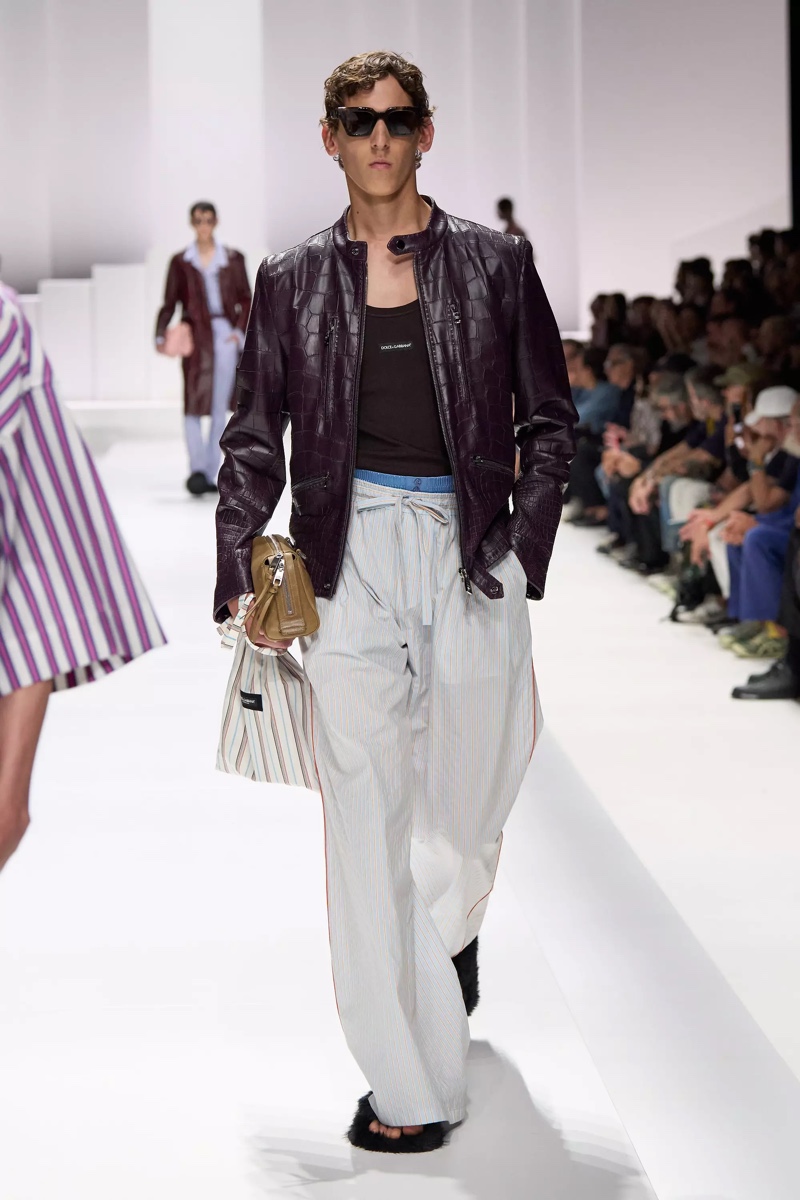 » Dolce & Gabbana Spring 2026 Introduces the Pyjama Boys Dolce Gabbana Spring Summer 2026 052