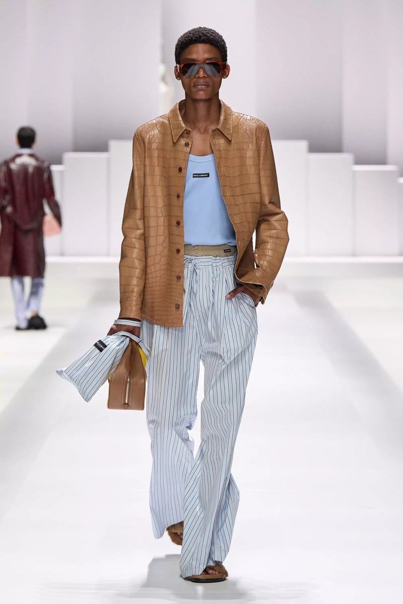 » Dolce & Gabbana Spring 2026 Introduces the Pyjama Boys Dolce Gabbana Spring Summer 2026 055