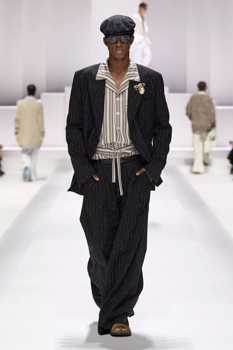 » Dolce & Gabbana Spring 2026 Introduces the Pyjama Boys Dolce Gabbana Spring Summer 2026 061