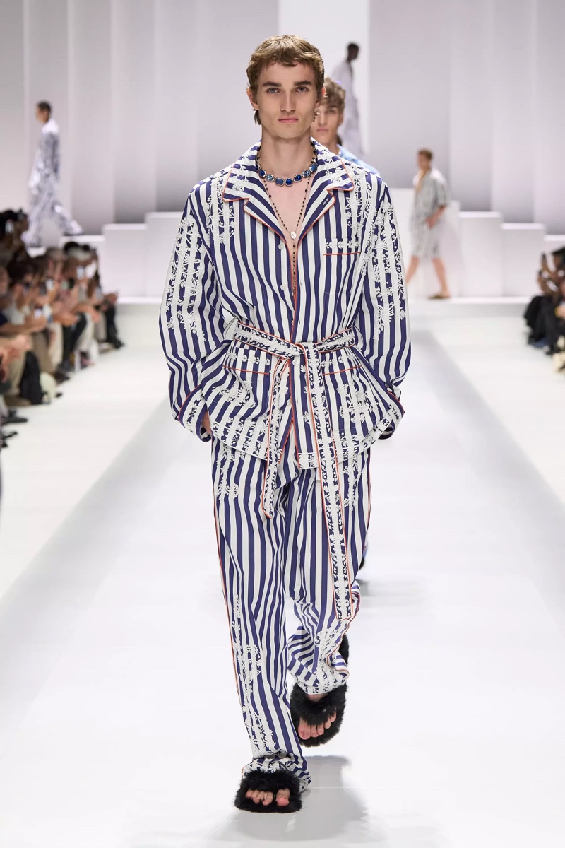 » Dolce & Gabbana Spring 2026 Introduces the Pyjama Boys Dolce Gabbana Spring Summer 2026 066