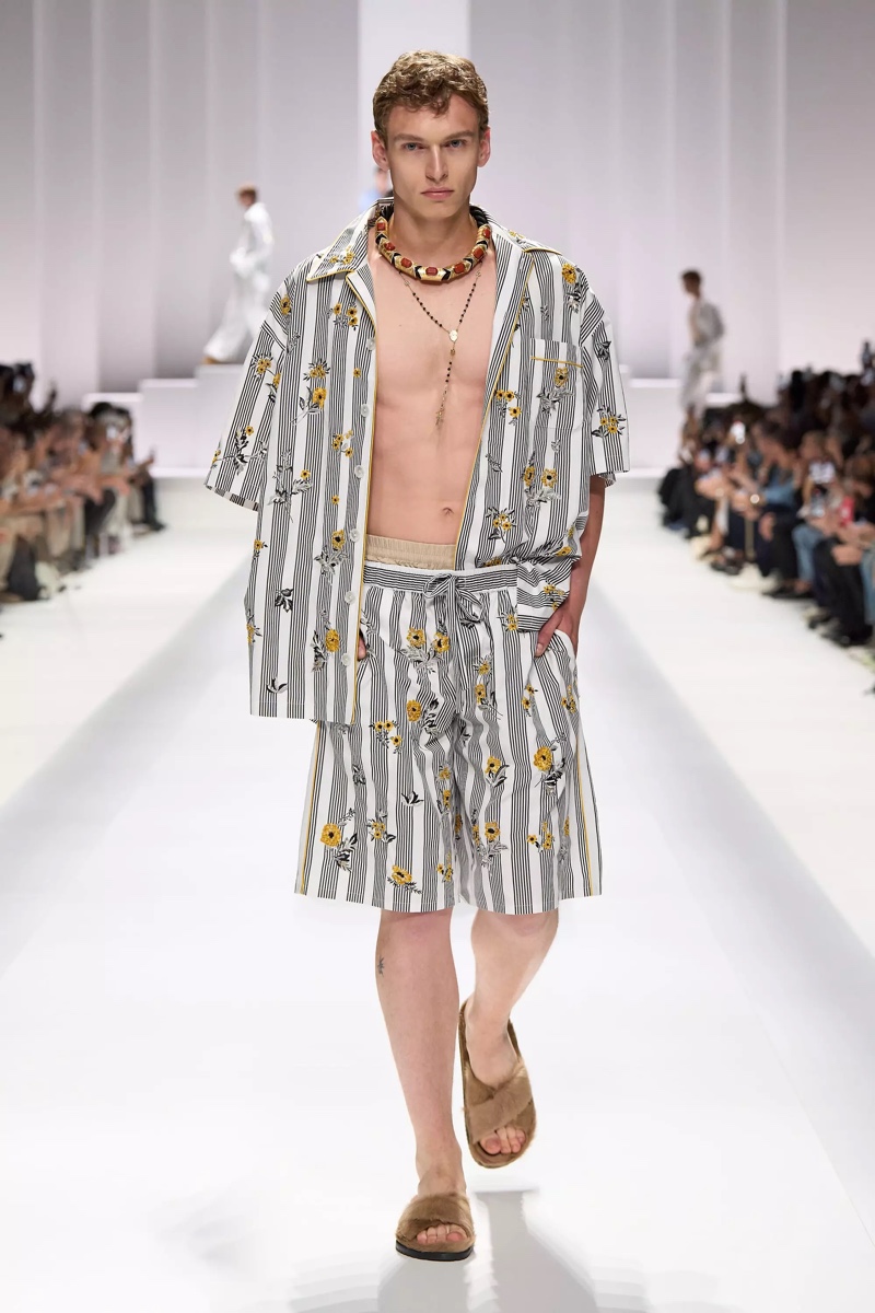 » Dolce & Gabbana Spring 2026 Introduces the Pyjama Boys Dolce Gabbana Spring Summer 2026 072