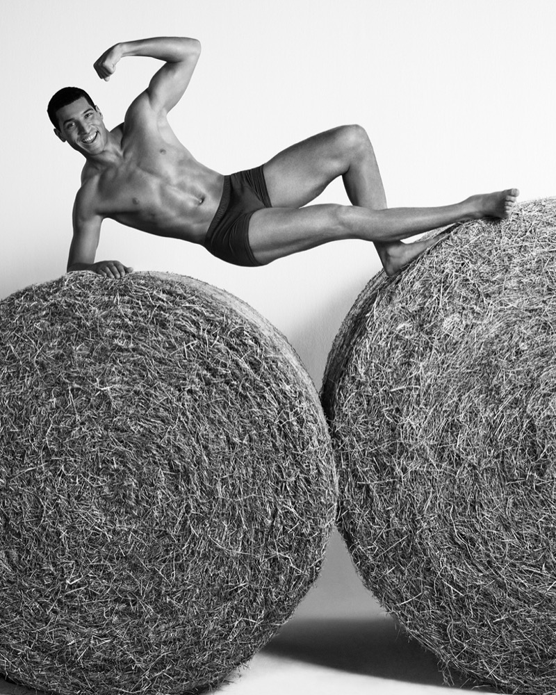 Erwan Konate fronts the Emporio Armani summer 2025 campaign » Emporio Armani Casts a Confident Light on Summer Underwear Erwan Konate fronts the Emporio Armani summer 2025 campaign
