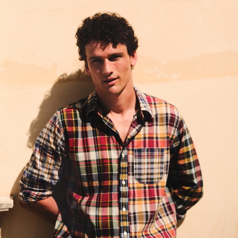 J.Crew channels Ivy League nostalgia with its patchwork Indian Madras shirt, worn by Simon Nessman. » J.Crew Embraces a Fabric-First Take on Summer Style J.Crew channels Ivy League nostalgia with its patchwork Indian Madras shirt, worn by Simon Nessman.