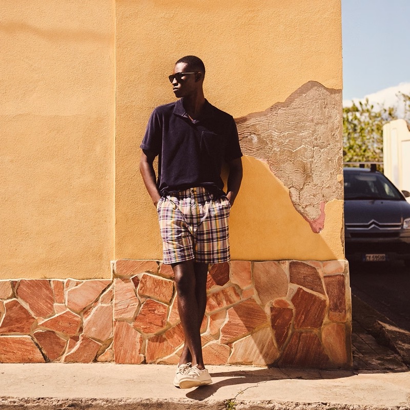 A terry polo meets Madras shorts in J.Crew’s laid-back warm-weather pairing. » J.Crew Embraces a Fabric-First Take on Summer Style A terry polo meets Madras shorts in J.Crew’s laid-back warm-weather pairing.