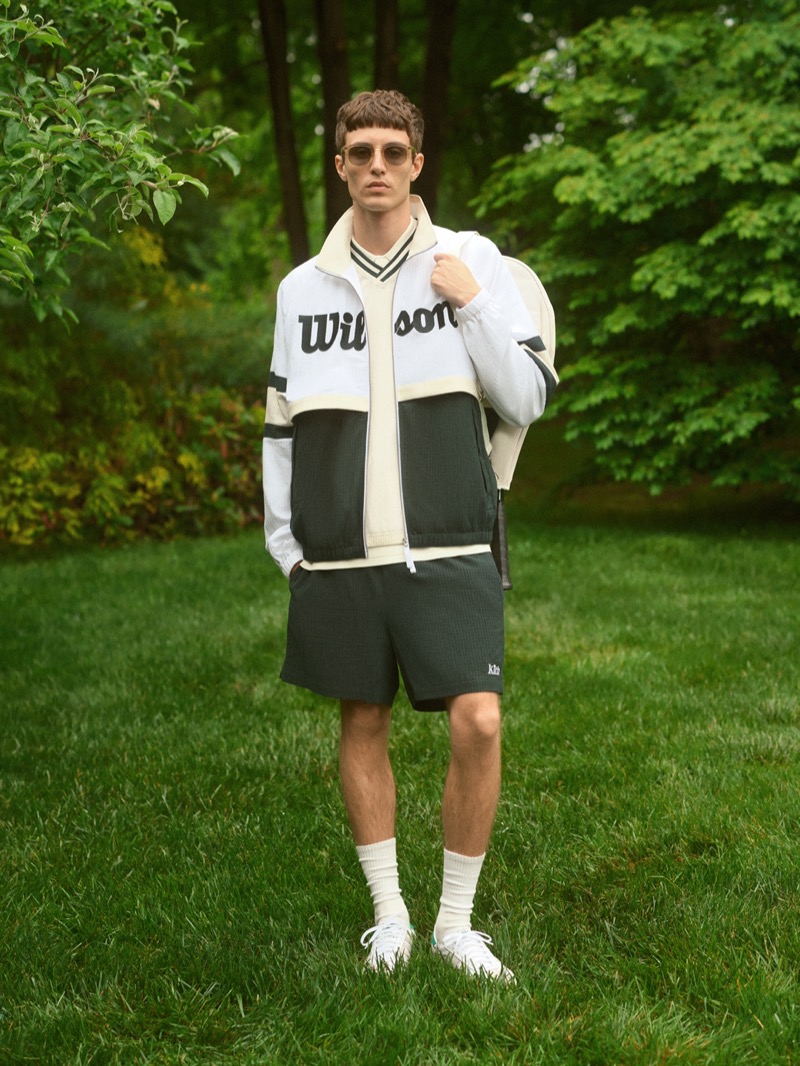 Joaquin Ibarra models the Kith for Wilson tennis collection. » The New Kith for Wilson Collab Reimagines Tennis Classics Joaquin Ibarra models the Kith for Wilson tennis collection.