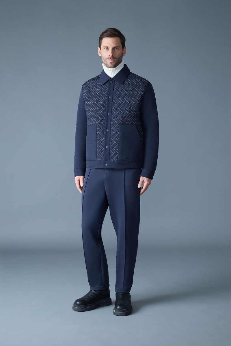 » Mackage Balances Denim & Tech in Pre-Fall 2025 Capsule Mackage Pre Fall 2025 009