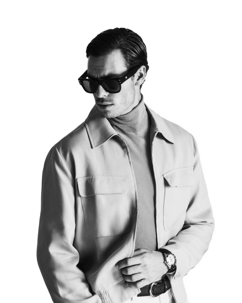 » Montblanc’s New Eyewear Cuts a Clean Silhouette Montblanc Spring Summer 2025 Eyewear Campaign 002