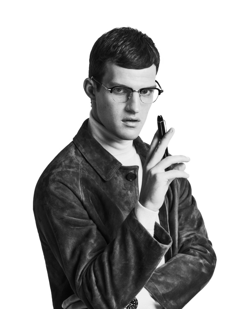 » Montblanc’s New Eyewear Cuts a Clean Silhouette Montblanc Spring Summer 2025 Eyewear Campaign 003