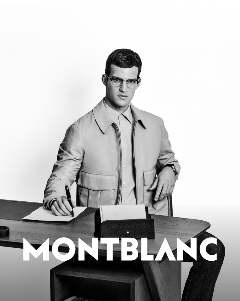 » Montblanc’s New Eyewear Cuts a Clean Silhouette Montblanc Spring Summer 2025 Eyewear Campaign 004