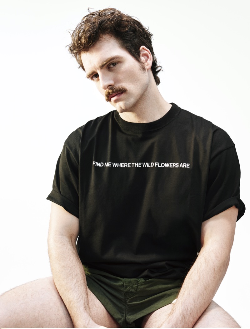 Willy Vanderperre photographs Dan Lang for the Snow Goose by Canada Goose spring-summer 2025 campaign. 