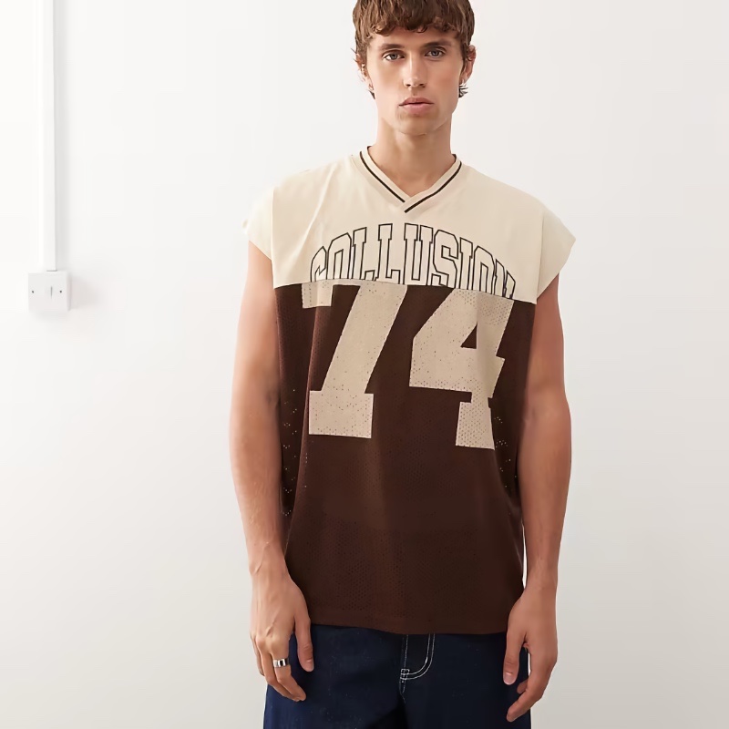 ASOS Collusion Spliced Basketball Jersey » 7 Y2K Jersey Styles That Make the 2000s Feel Next Gen ASOS Collusion Spliced Basketball Jersey