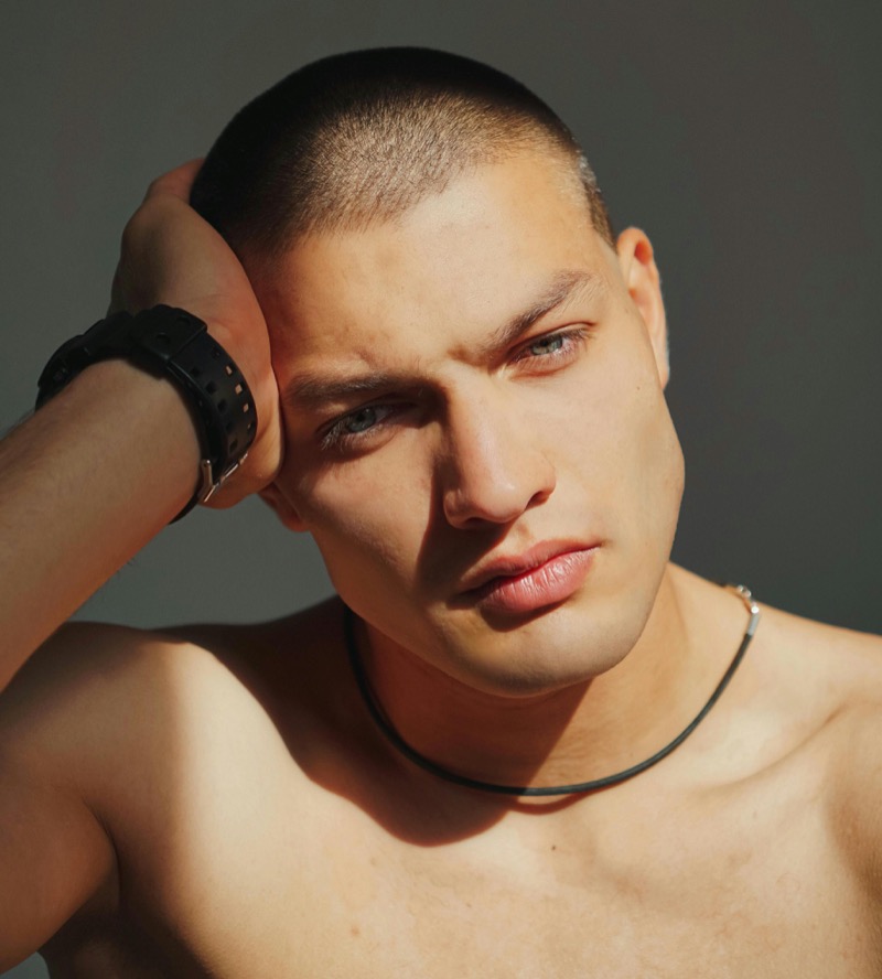 buzz cut man