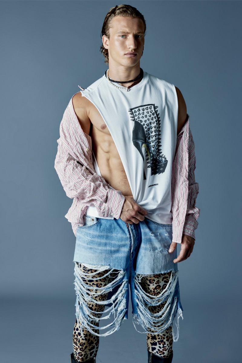» Dsquared2 Spring 2026 Delivers Muscle, Mischief & Print Dsquared2 Spring Summer 2026 Collection 010