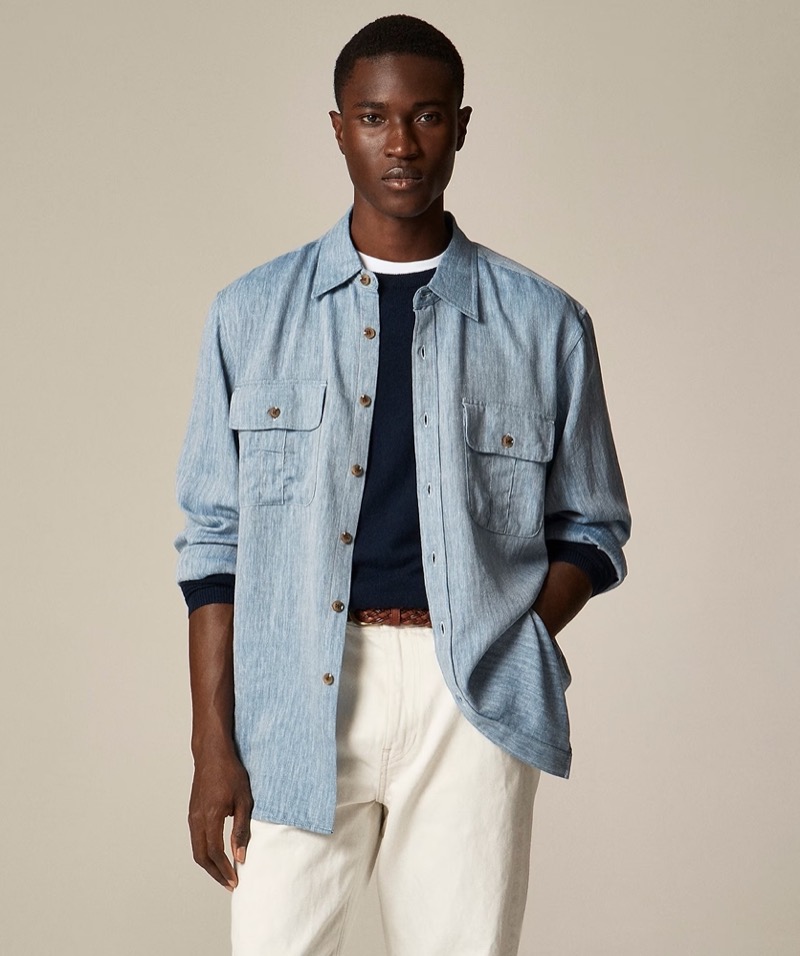 workshirt with tucked-in top men » You’re One Shirt Tuck Away From a Better Outfit workshirt with tucked-in top men