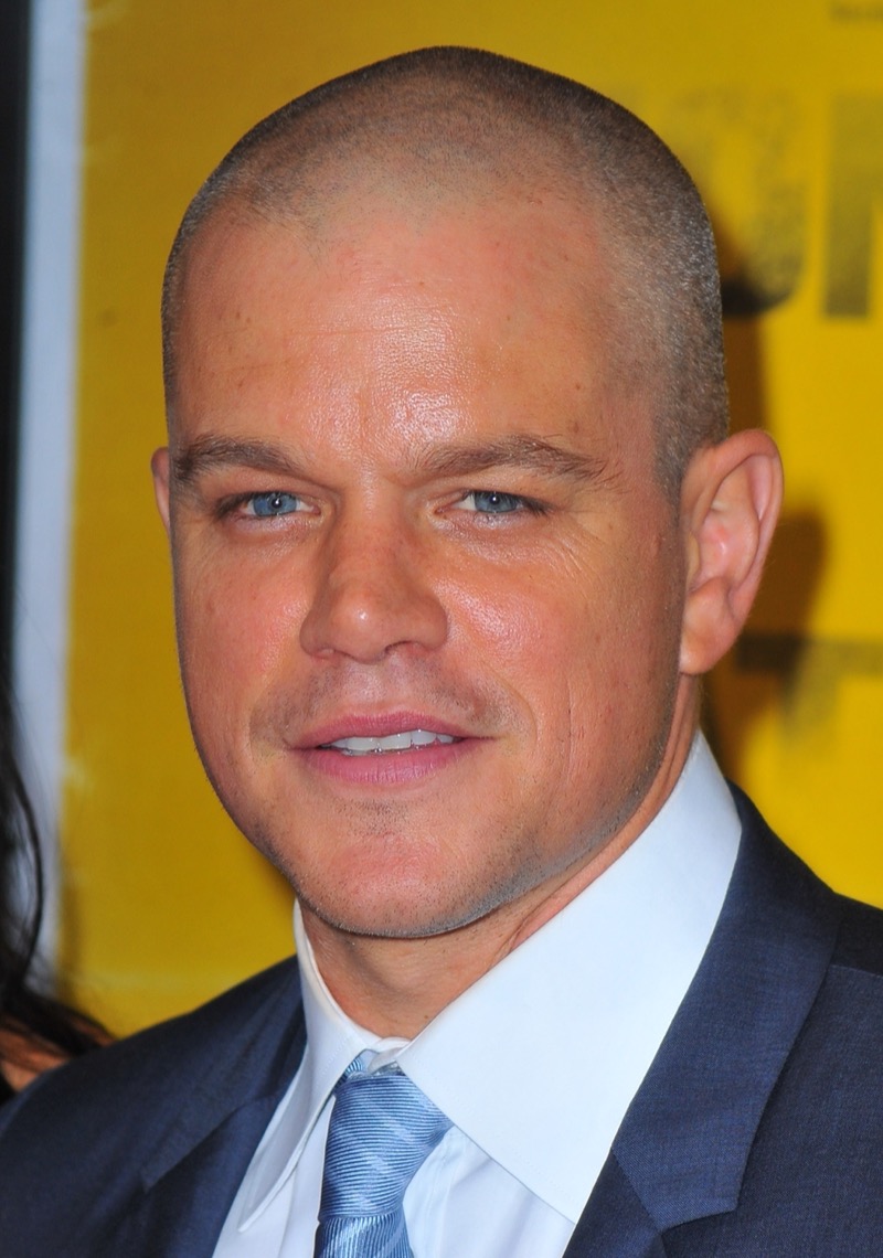 Matt Damon buzz cut