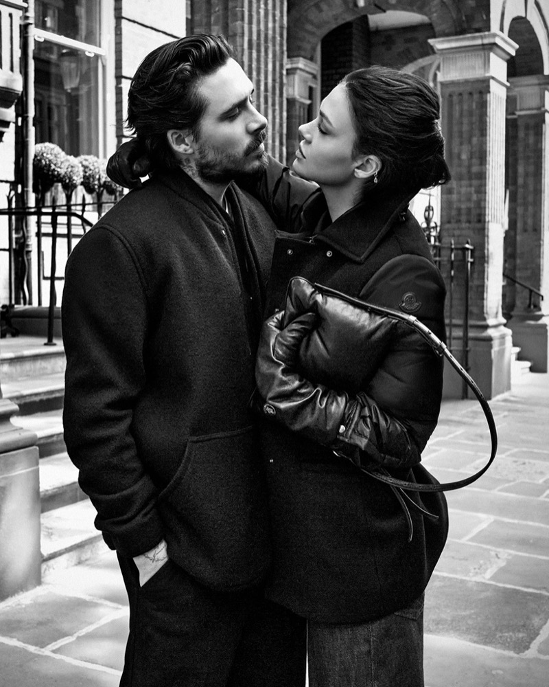 Brooklyn and Nicola Peltz Beckham front the Moncler pre-fall 2025 campaign. » Brooklyn Beckham Takes London for Moncler's Pre-Fall 2025 Ad Brooklyn and Nicola Peltz Beckham front the Moncler pre-fall 2025 campaign.