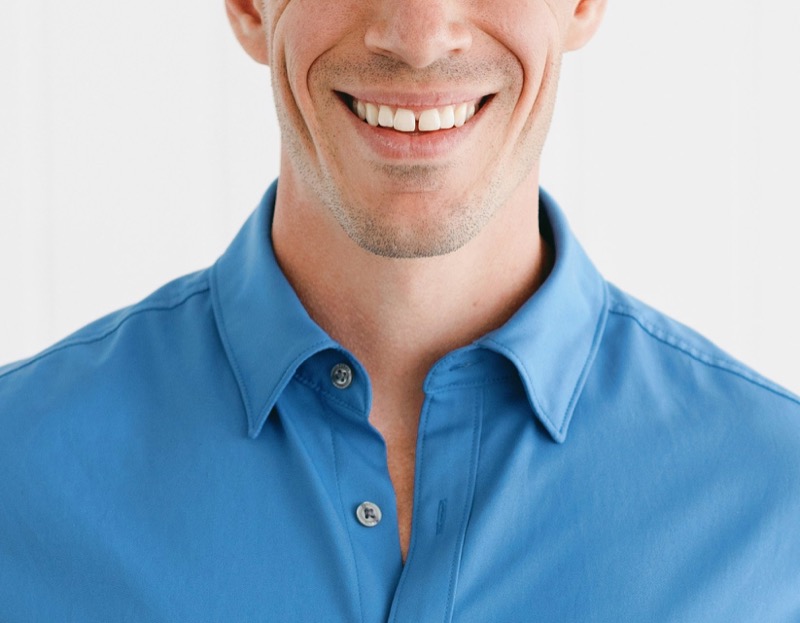 open collar men