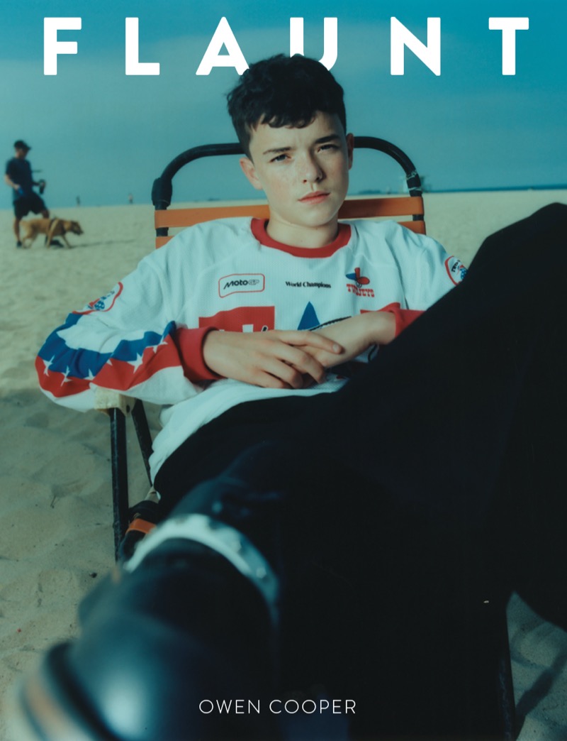 Owen Cooper covers Flaunt magazine. 