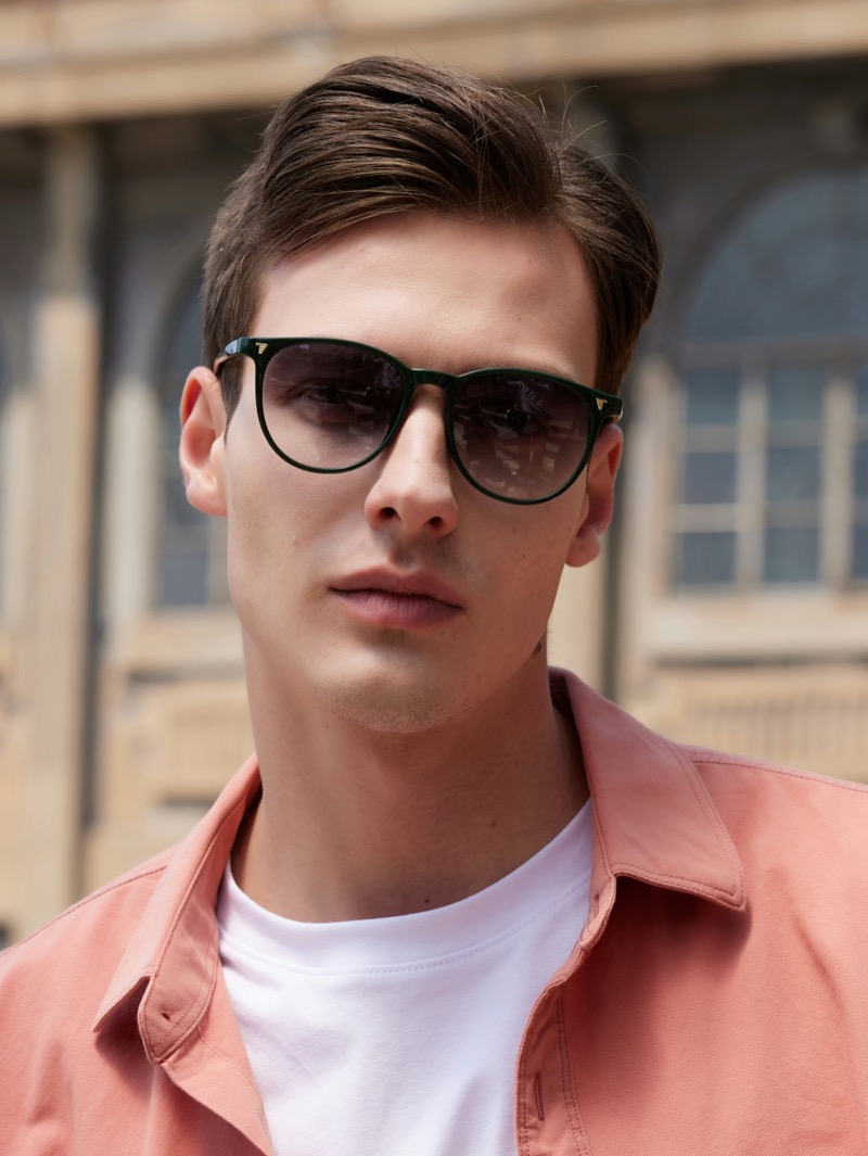 man wearing Panto sunglasses