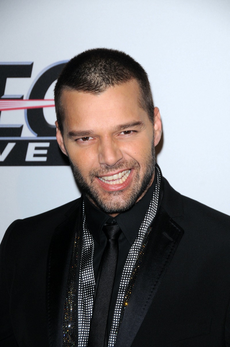 Ricky Martin buzz cut