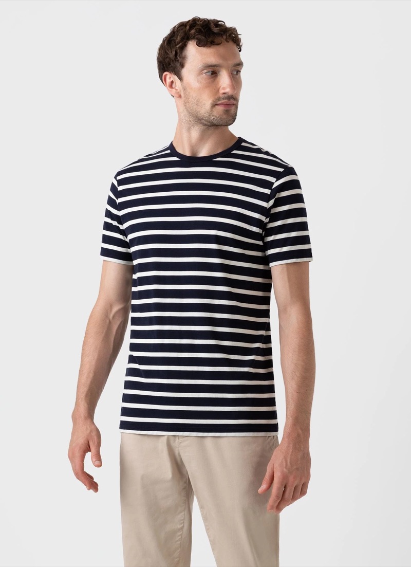 Sunspel Breton stripe T-shirt men » Why You’ll Always Come Back to the Striped T-shirt Sunspel Breton stripe T-shirt men