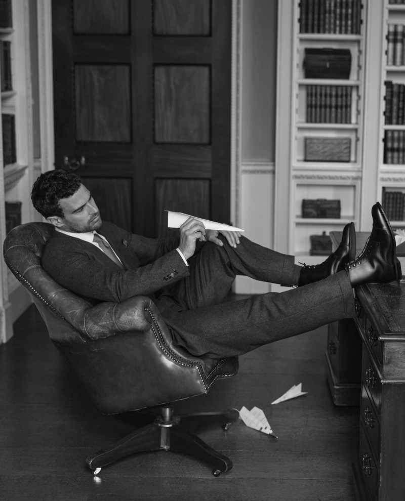 » Theo James Makes Himself at Home in Church’s Fall 2025 Ad Theo James Churchs Fall Winter 2025 Campaign 001