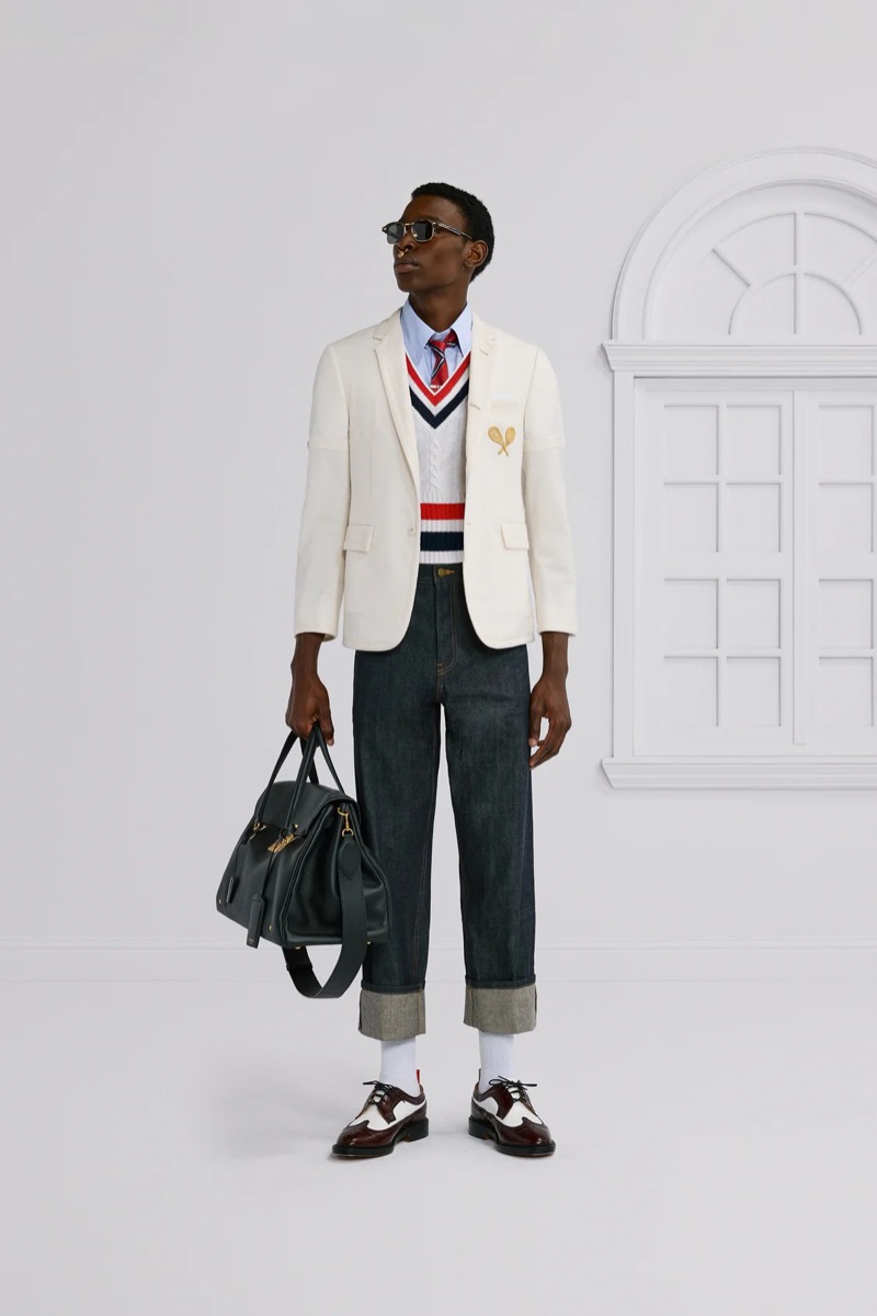 » Thom Browne Spring 2026 Marches to Its Own Rulebook Thom Browne Spring 2026 018