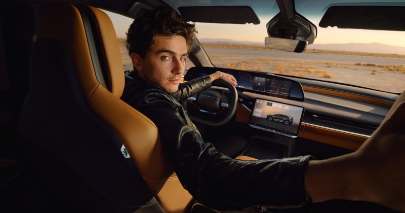Timothee chalamet for lucid ad
