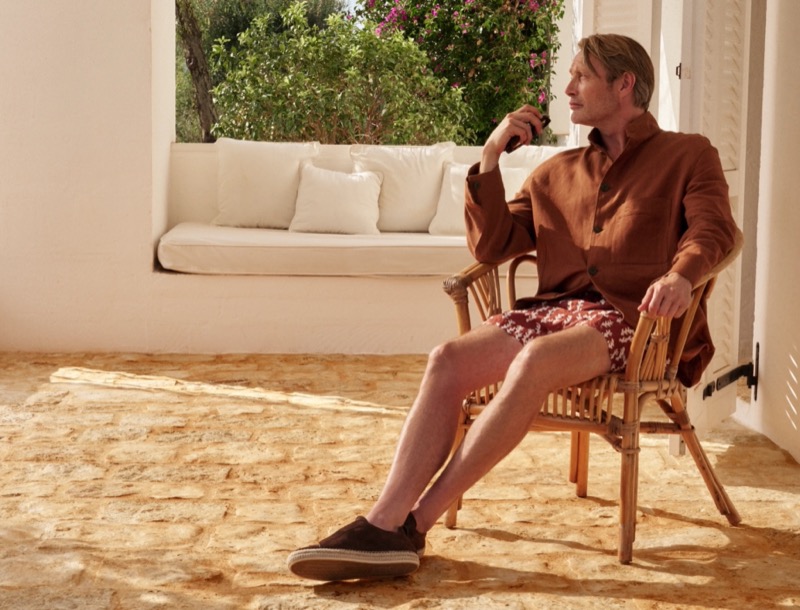 » Mads Mikkelsen Channels an Italian Summer with Zegna Zegna Summer 2025 Campaign 007