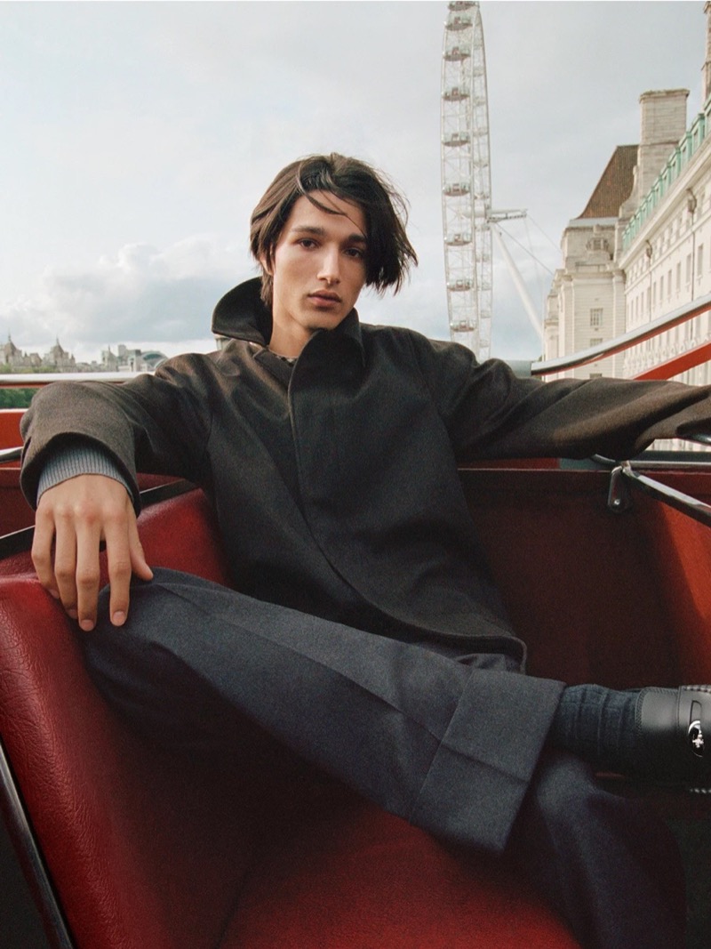 Rubuen Bilan-Carroll fronts the Burberry Back to the City campaign.