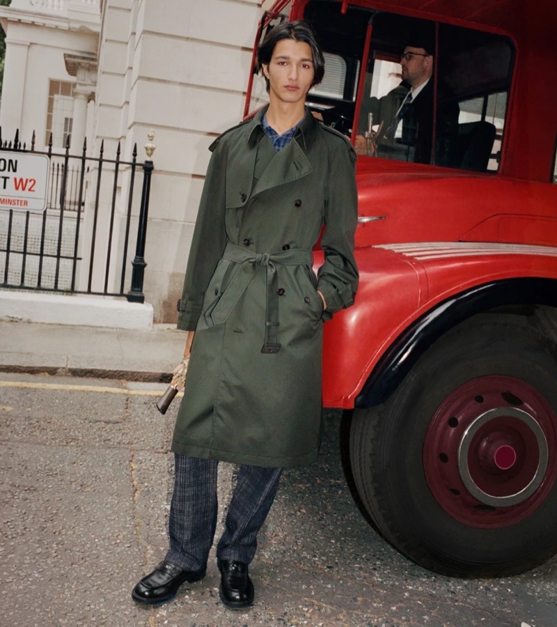 Burberry's iconic trench takes the spotlight in its Back to the City campaign. 