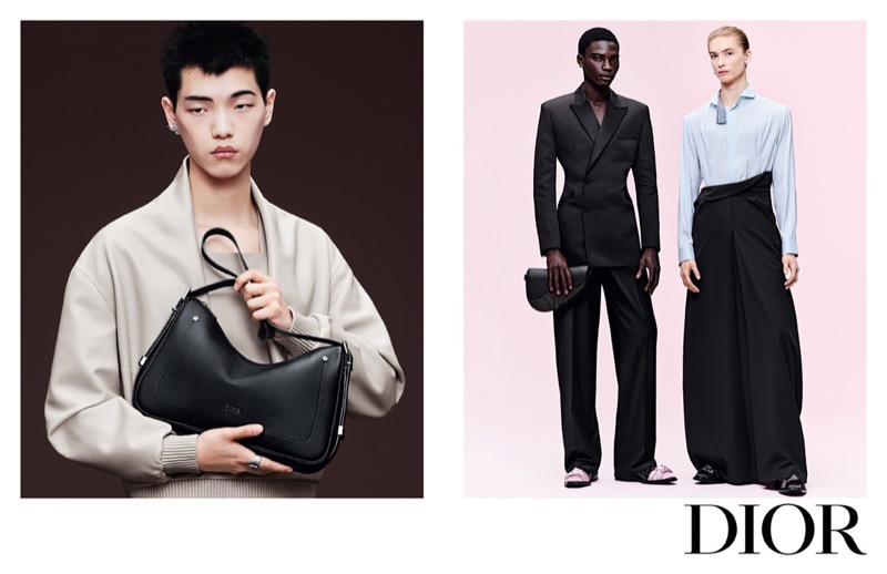 Suyong Jung, Dara Gueye, and Nand Quivreux star in the Dior winter 2025 campaign.