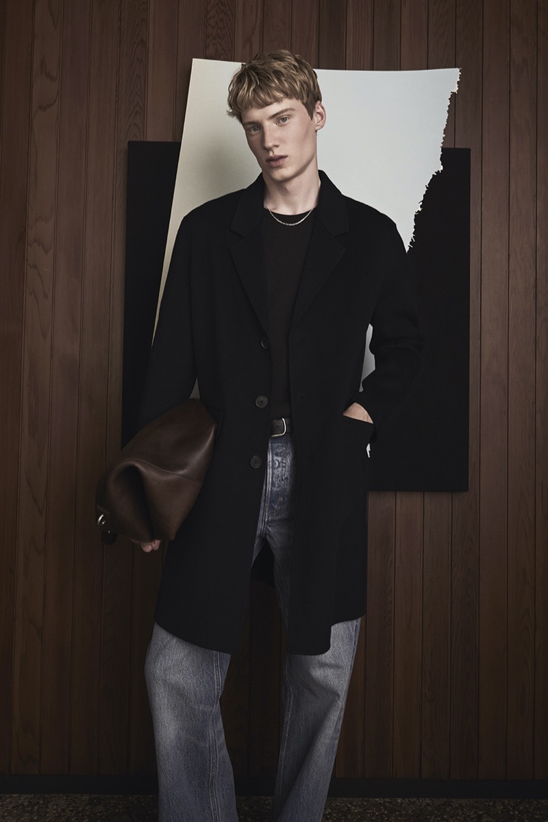 Braien Vaiksaar fronts the FRAME fall 2025 campaign.