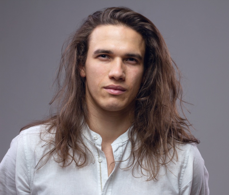 Grunge long hair