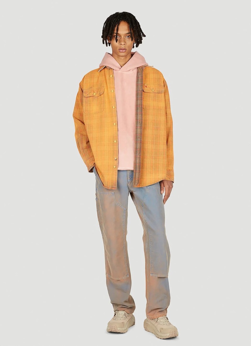 pastel grunge style flannel shirt notsonormal lncc