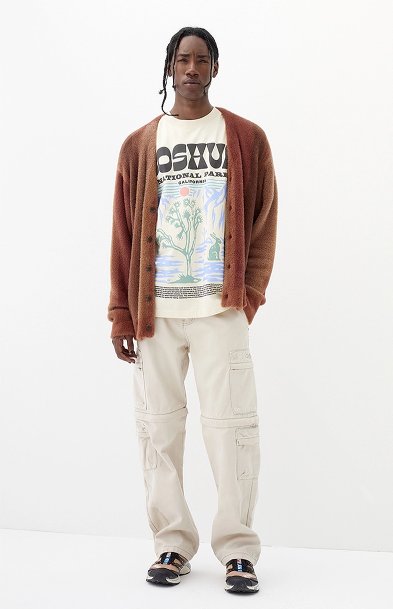 grunge streetwear Pacsun baggy jeans cargo zip offs