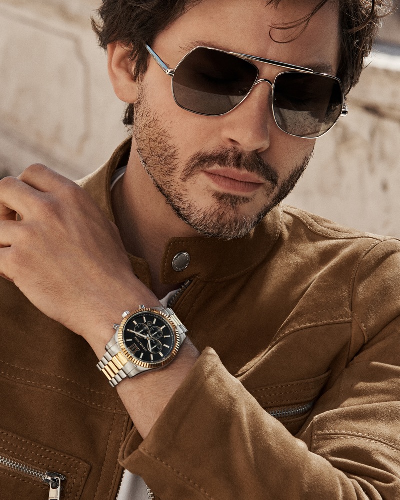Logan lerman michael kors fall 2025 campaign 001