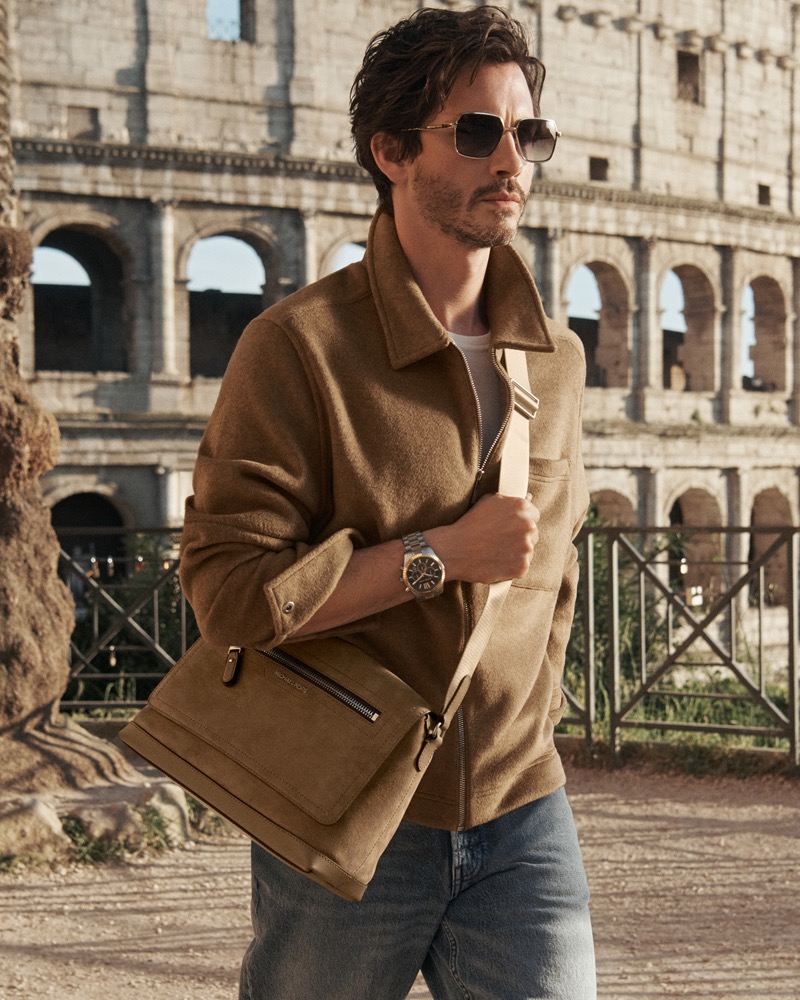 Logan lerman michael kors fall 2025 campaign 002