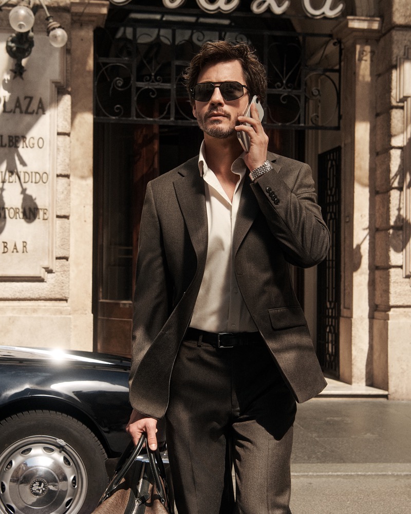 Logan lerman michael kors fall 2025 campaign 003