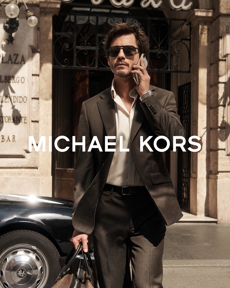 Logan Lerman stars in the Michael Kors fall 2025 campaign.