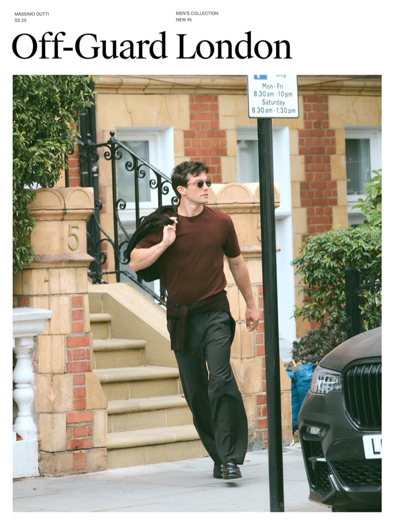 Alexis Petit stars in Off-Guard London for Massimo Dutti.