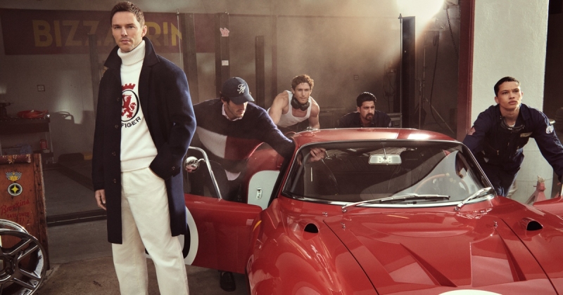 Nicholas hoult for tommy hilfiger fall 2025 campaign