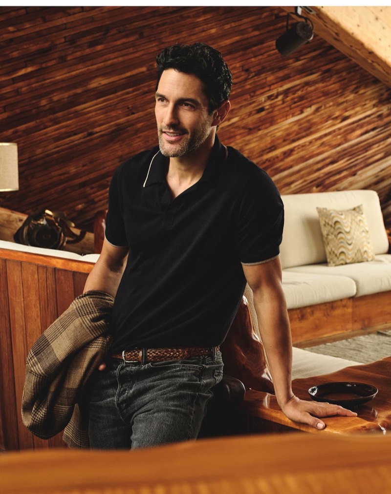 Todd Snyder black polo
