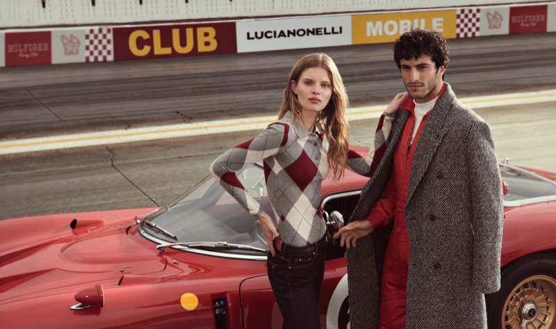 Ida Heiner and Raphael Diogo appear in the Tommy Hilfiger fall 2025 campaign.