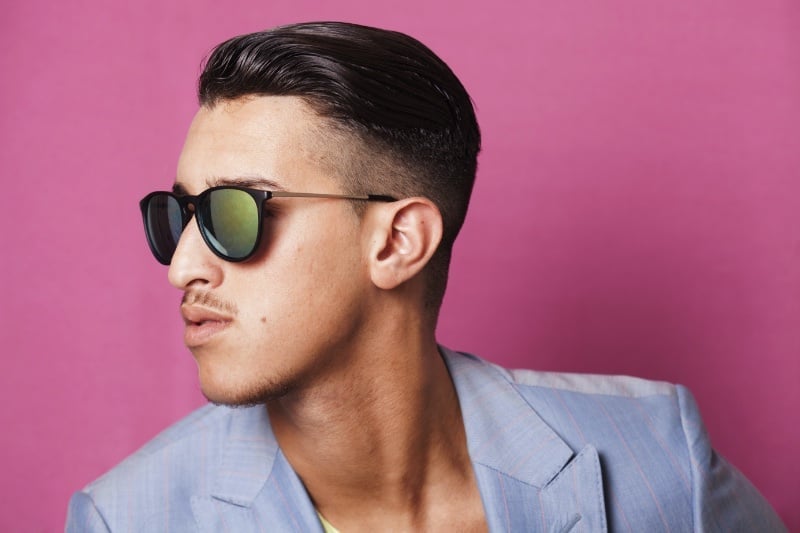 Slicked back undercut