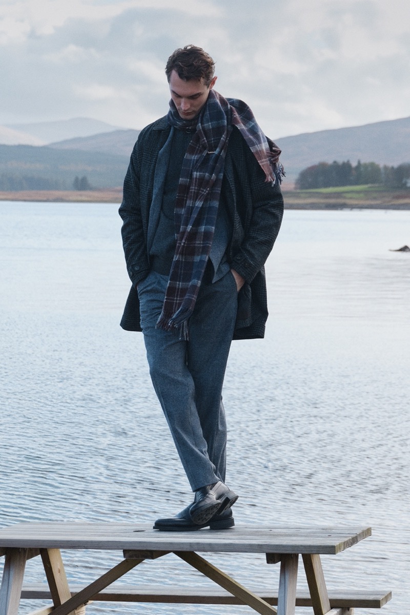 top model Kit Butler Barbour Ode to Ayrshire capsule campaign