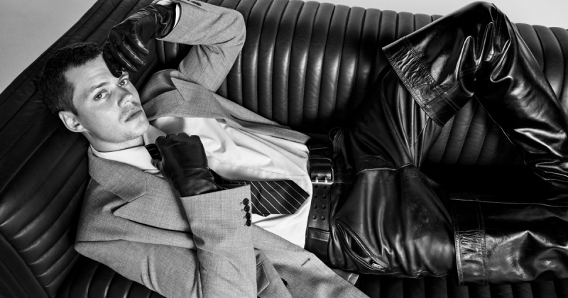 Bill skarsgard for saint laurent fall 2025 campaign