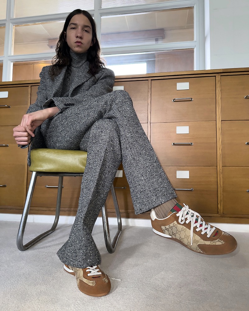 Lux Gillespie Gucci Shift sneaker campaign