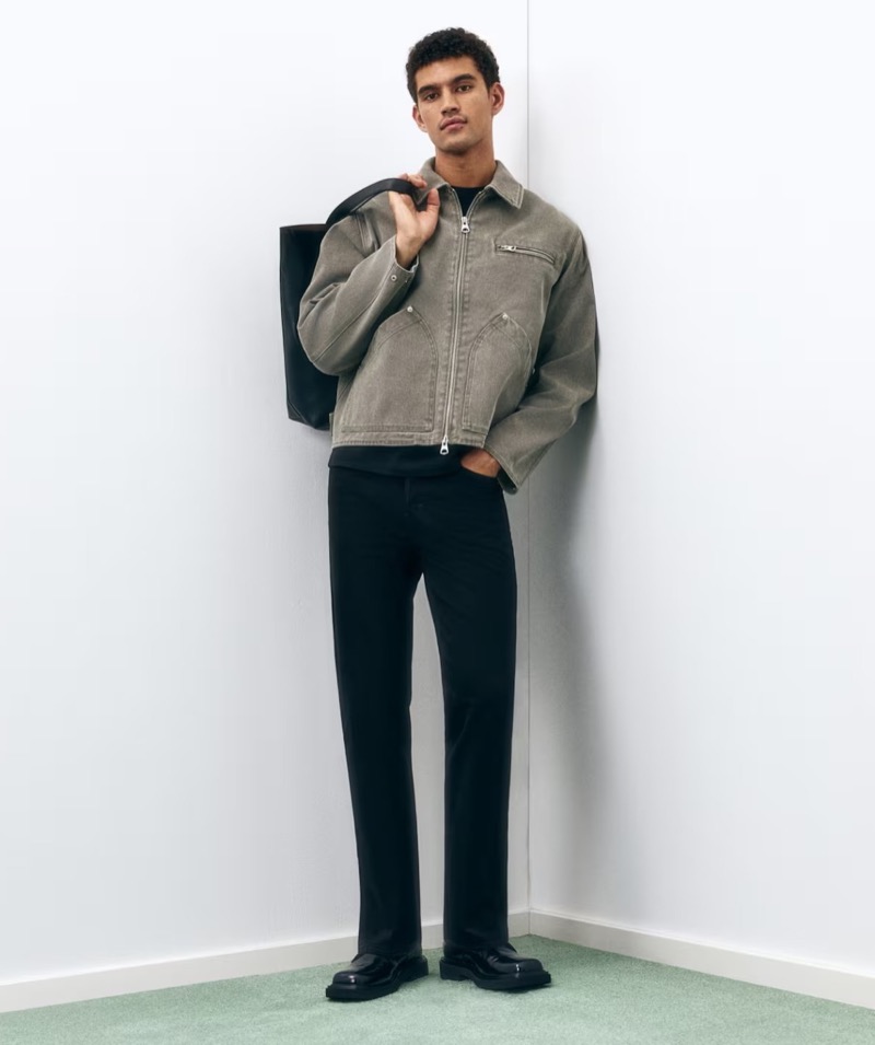 H&M relaxed straight jeans men